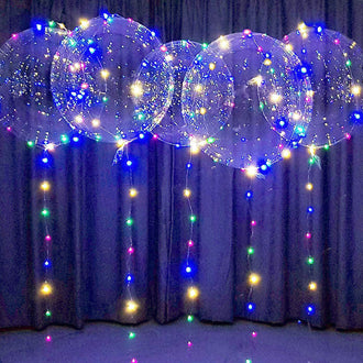 10 Pcs - Led Light up Bobo Balloon