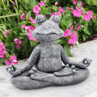 Meditating Frog Figurine